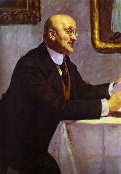 鮑裡斯 尅斯托依列夫 Portrait of the Artist Igor Grabar (1871-1960)